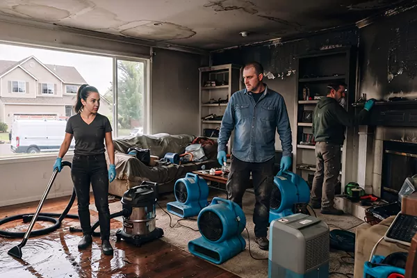 Smoke and Water Damage Restoration Chino