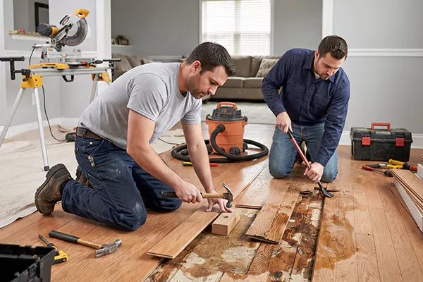 Water Damage Floor Repair Chino