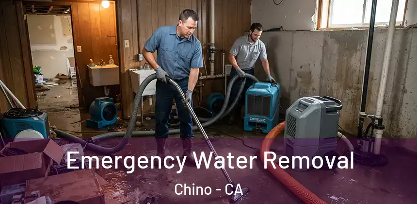 Emergency Water Removal Chino - CA