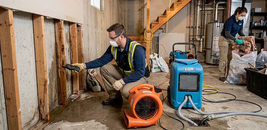 Basement Restoration After Water Damage in Chino