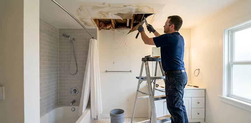 Bathroom Leak Ceiling Repair in Chino